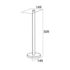 Tiger Reserverolhouder Boston Chroom Losstaand -InterieurKunst Verkoopwinkel 123 16823