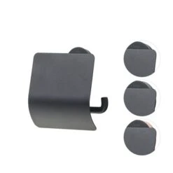 Tiger Toiletrolhouder Urban Zwart Met Klep -InterieurKunst Verkoopwinkel 123 16905