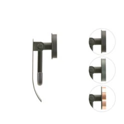 Tiger Toiletrolhouder Urban Zwart Met Klep -InterieurKunst Verkoopwinkel 123 16906