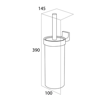 Tiger Toiletborstelhouder Ontario Chroom 2 Tiger Toiletborstelhouder Ontario Chroom - Afbeelding 2