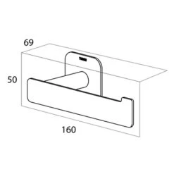 Tiger Colar Toiletrolhouder Zonder Klep Zwart 17 Tiger Colar Toiletrolhouder Zonder Klep Zwart -InterieurKunst Verkoopwinkel 123 16945