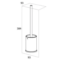 Tiger Toiletborstelhouder Colar Chroom -InterieurKunst Verkoopwinkel 123 16950