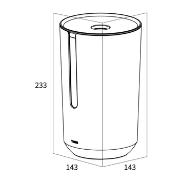 Tiger Reserverolhouder TESS Met Deksel Vrijstaand Wit/lichtgrijs 6 Tiger Reserverolhouder TESS Met Deksel Vrijstaand Wit/lichtgrijs - Afbeelding 6