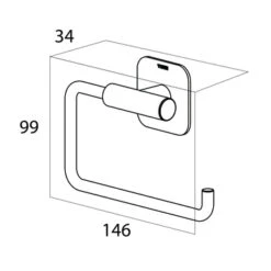 Tiger Toiletrolhouder Colar RVS -InterieurKunst Verkoopwinkel 123 16985