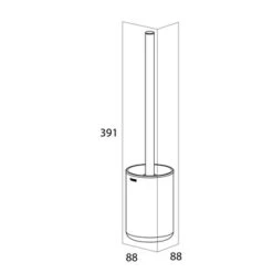 Tiger Toiletborstelhouder Cooper Vrijstaand -InterieurKunst Verkoopwinkel 123 17027