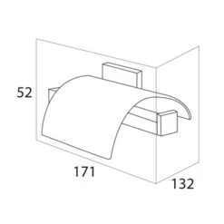 Tiger Toiletrolhouder Items Met Klep RVS -InterieurKunst Verkoopwinkel 123 17054
