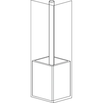 SEALSKIN Tiger Toiletborstelhouder Cura Wit 7 SEALSKIN Tiger Toiletborstelhouder Cura Wit - Afbeelding 7