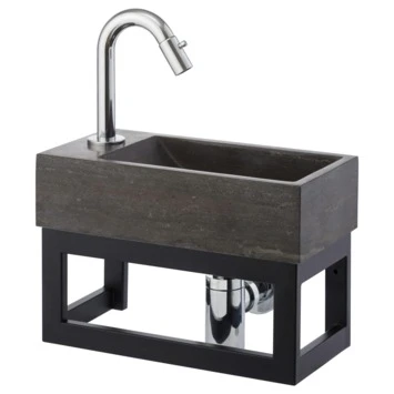 Atlantic Fonteinset Brody Links Zwart Natuursteen 36x18x9 Cm 2 Atlantic Fonteinset Brody Links Zwart Natuursteen 36x18x9 Cm - Afbeelding 2