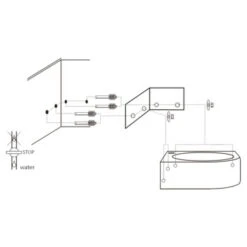 Differnz Cleo Hoekfontein Wit 30X30X10 Cm 11 Differnz Cleo Hoekfontein Wit 30X30X10 Cm -InterieurKunst Verkoopwinkel 123 17162