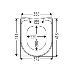 Cedo Tropea Beach Wc Bril Wit Softclose D-vorm Thermoplast -InterieurKunst Verkoopwinkel 123 17219