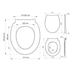 Tiger WC Bril Pasadena Wit Kunststof Met Softclose -InterieurKunst Verkoopwinkel 123 17259