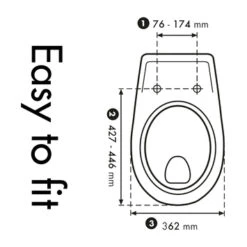 Cedo Strandkorb Wc Bril Softclose Duroplast -InterieurKunst Verkoopwinkel 123 17305
