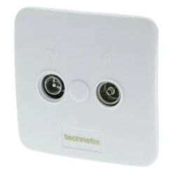 Q-Link Coax Inbouwelement Rtv Einddoos Retour Kabelkeur -InterieurKunst Verkoopwinkel 123 1732