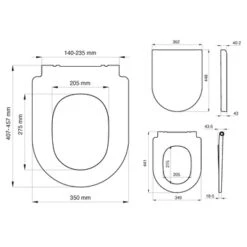 Tiger WC Bril Memphis Wit Kunststof Met Softclose -InterieurKunst Verkoopwinkel 123 17352
