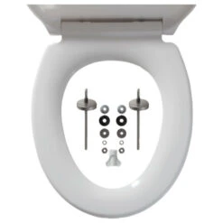 Tiger WC Bril Speckels Duroplast Zwart-wit -InterieurKunst Verkoopwinkel 123 17489