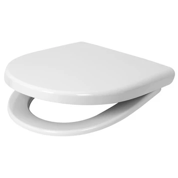 Pressalit D-vorm WC Bril Wit Kunststof Met Softclose 2 Pressalit D-vorm WC Bril Wit Kunststof Met Softclose - Afbeelding 2