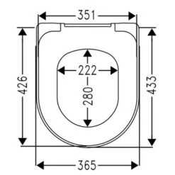 Cedo Solla Wc Bril Wit Softclose D-vorm Duroplast -InterieurKunst Verkoopwinkel 123 17618