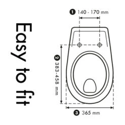 Cedo Solla Wc Bril Wit Softclose D-vorm Duroplast -InterieurKunst Verkoopwinkel 123 17619