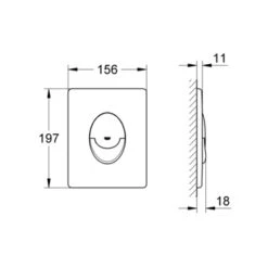 Grohe Bedieningsplaat Start Zwart Mat Voor Solido -InterieurKunst Verkoopwinkel 123 17628