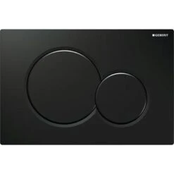 Geberit Bedieningspaneel Sigma 01 Zwart Glanzend
