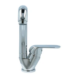 OK Keukenkraan Met Hoog Gebogen Uitloop En Hendel Chroom -InterieurKunst Verkoopwinkel 123 17685