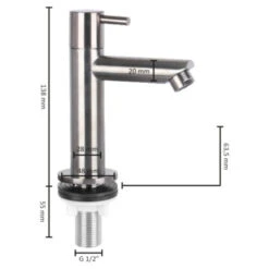 Differnz Fonteinkraan Recht RVS -InterieurKunst Verkoopwinkel 123 17693