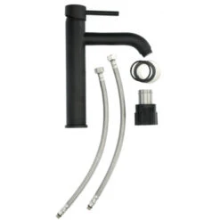 Atlantic Wastafelkraan Spencer Met Hendel Zwart -InterieurKunst Verkoopwinkel 123 17704