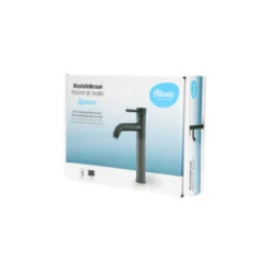 Atlantic Wastafelkraan Spencer Met Hendel Zwart -InterieurKunst Verkoopwinkel 123 17705