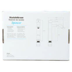 Atlantic Wastafelkraan Spencer Met Hendel Chroom -InterieurKunst Verkoopwinkel 123 17813