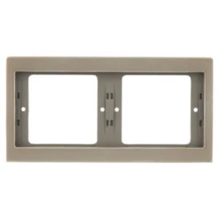 Berker K5 Afdekraam 2-voudig RVS