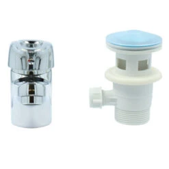 Handson Wastafelkraan Ralph Met Waste Chroom -InterieurKunst Verkoopwinkel 123 17876