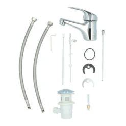 Handson Wastafelkraan Ralph Met Waste Chroom -InterieurKunst Verkoopwinkel 123 17879