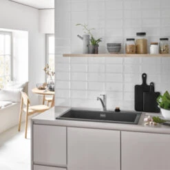 Grohe Quickfix Keukenkraan Start Lage Uitloop Chroom -InterieurKunst Verkoopwinkel 123 17919