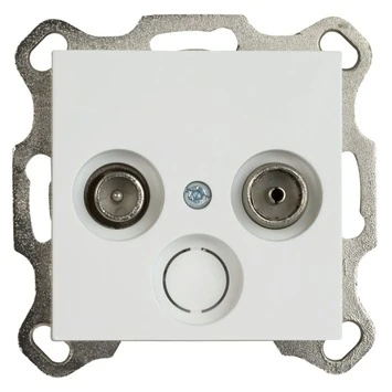 Gira ST55 Contactdoos Coax Wit 1 Gira ST55 Contactdoos Coax Wit