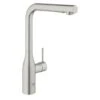 Grohe Colours Keukenkraan Essence New RVS Met Uittrekbare Mousseur