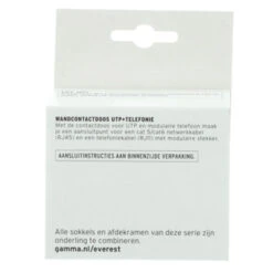 GAMMA Everest Stopcontact UTP En Telefonie Wit -InterieurKunst Verkoopwinkel 123 1801