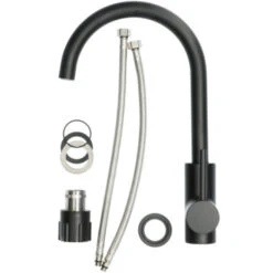 Atlantic Keukenkraan Colin Met Hendel Zwart -InterieurKunst Verkoopwinkel 123 18111