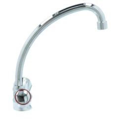 Handson Keukenkraan Thomas 2-knops Chroom Met Uitloop 235mm -InterieurKunst Verkoopwinkel 123 18120