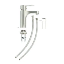 Atlantic Wastafelkraan Parker Met Hendel RVS -InterieurKunst Verkoopwinkel 123 18259