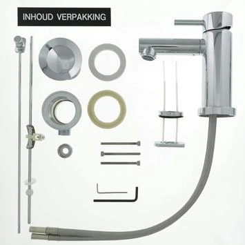 Tiger Wastafelkraan Boston Met Hendel En Waste Chroom 6 Tiger Wastafelkraan Boston Met Hendel En Waste Chroom - Afbeelding 6