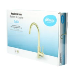 Atlantic Keukenkraan Colin Met Hendel Messing -InterieurKunst Verkoopwinkel 123 18328