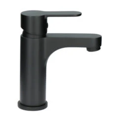 Atlantic Wastafelkraan Parker Met Hendel Zwart -InterieurKunst Verkoopwinkel 123 18384