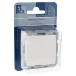 Berker S.1 Wisselschakelaar Wit -InterieurKunst Verkoopwinkel 123 1839