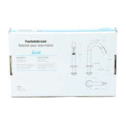 Atlantic Fonteinkraan Scott Met Draaiknop Messing -InterieurKunst Verkoopwinkel 123 18425