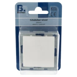 Berker S.1 Wisselschakelaar Wit -InterieurKunst Verkoopwinkel 123 1843