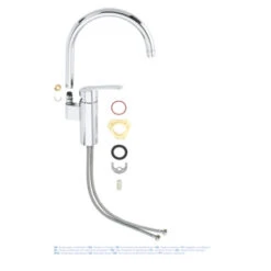 Grohe Keukenkraan Wave Cosmopolitan Met Hendel En C-uitloop Chroom 6 Grohe Keukenkraan Wave Cosmopolitan Met Hendel En C-uitloop Chroom -InterieurKunst Verkoopwinkel 123 18442