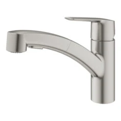 Grohe Keukenkraan Start Dual Spray QuickFix Supersteel (RVS Look) -InterieurKunst Verkoopwinkel 123 18494