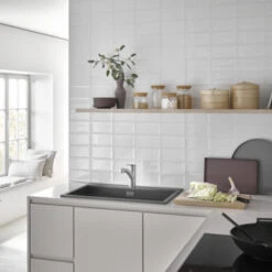 Grohe Keukenkraan Start Dual Spray QuickFix Supersteel (RVS Look) -InterieurKunst Verkoopwinkel 123 18496