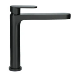 Absolut Wastafelkraan Iode Medium Met Hendel En Waste Zwart -InterieurKunst Verkoopwinkel 123 18506