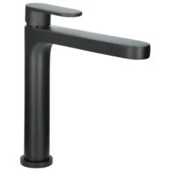 Absolut Wastafelkraan Iode Medium Met Hendel En Waste Zwart -InterieurKunst Verkoopwinkel 123 18507